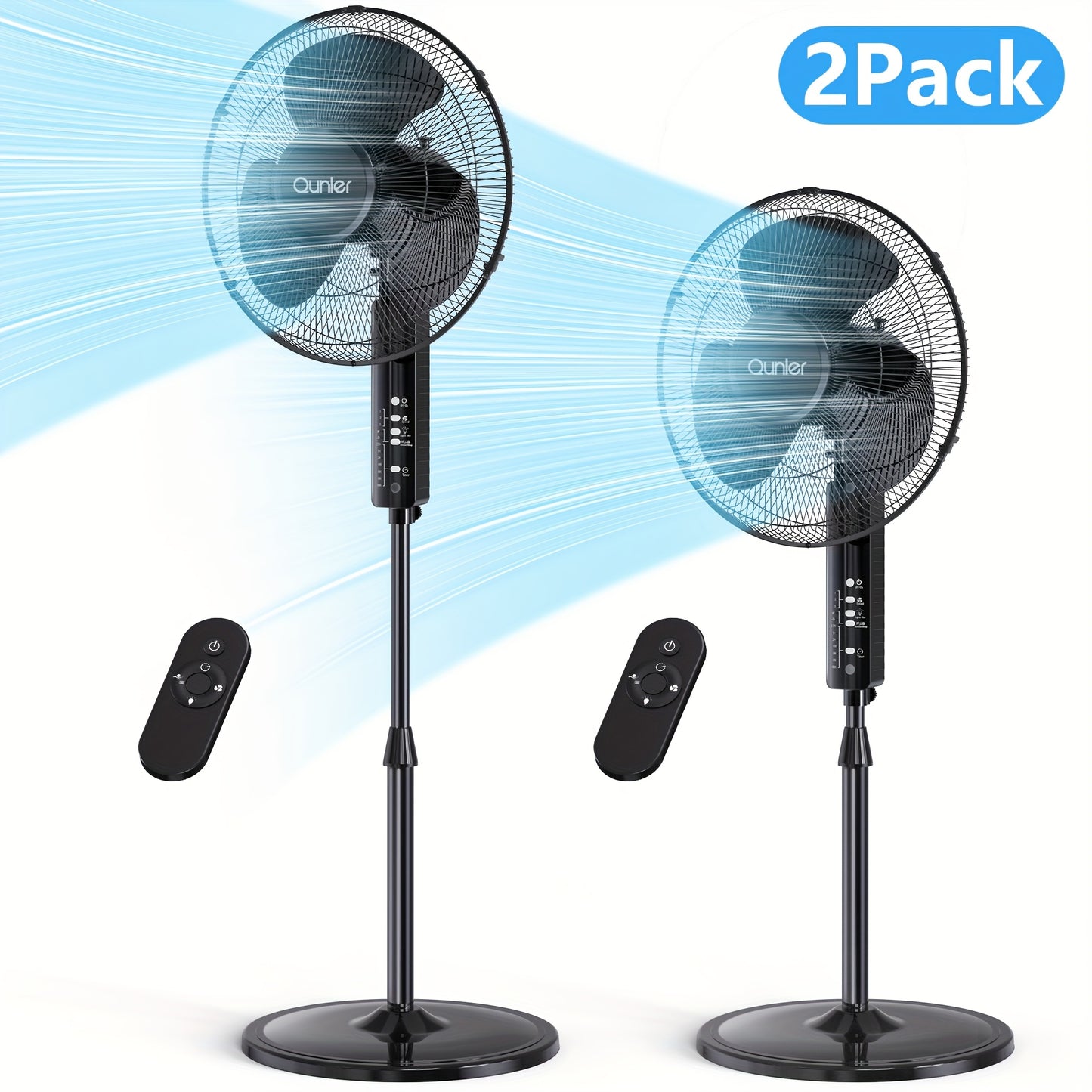 Pedestal Oscillating Fan With Remote Control