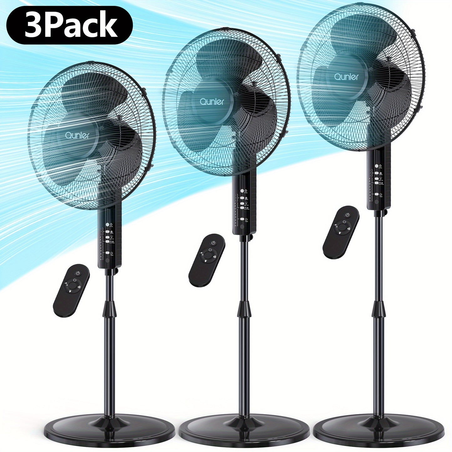 Pedestal Oscillating Fan With Remote Control