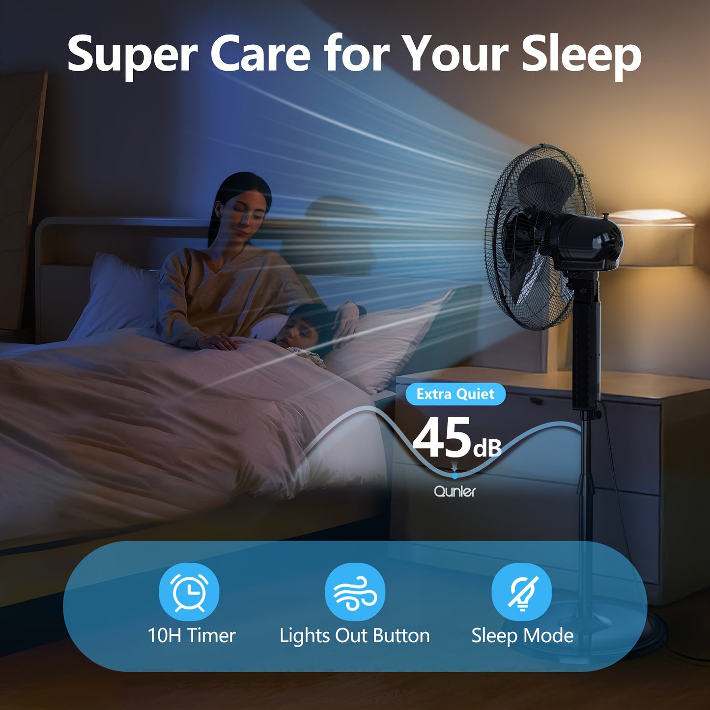 Pedestal Oscillating Fan With Remote Control