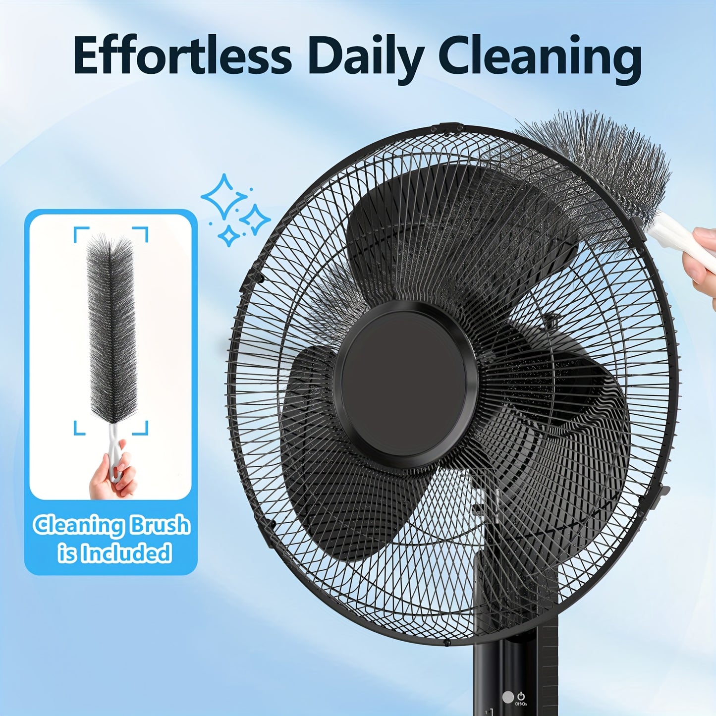 Pedestal Oscillating Fan With Remote Control