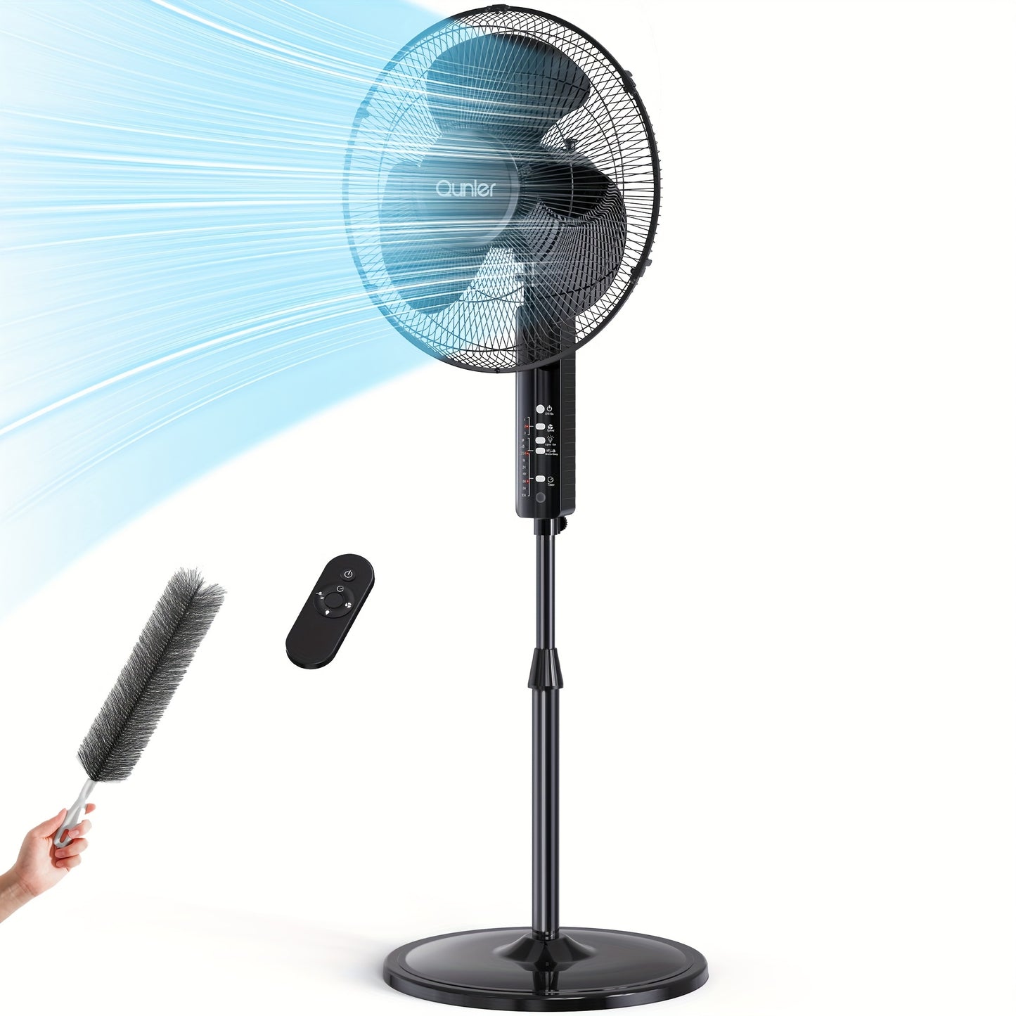 Pedestal Oscillating Fan With Remote Control